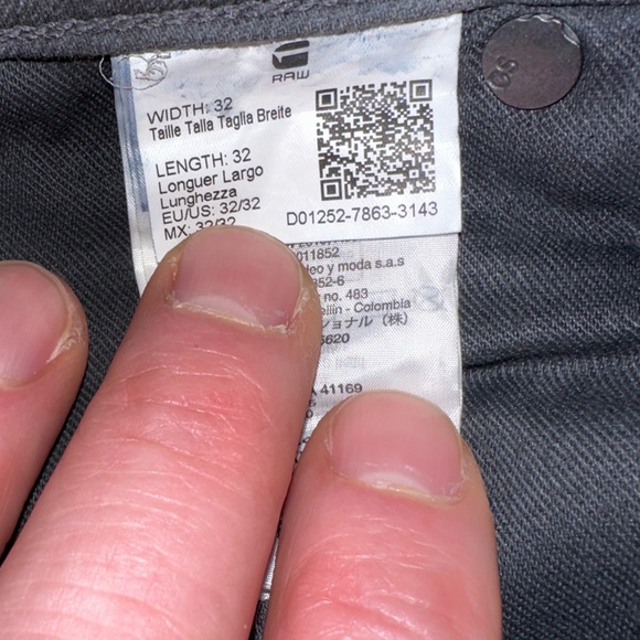 G-Star 5620 ELWOOD 3D ZIP KNEE SKINNY JEANS in Dark Blue 32x32 - Picture 6 of 7